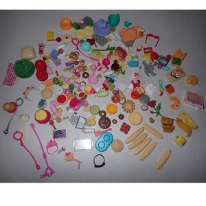 LOT Ponyville Accessories Play Food Miniatures Pies, Muffins Barbie & LPS